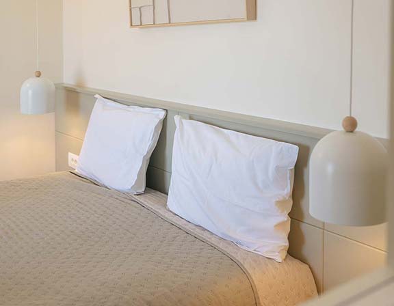 The bedroom at the classic suite